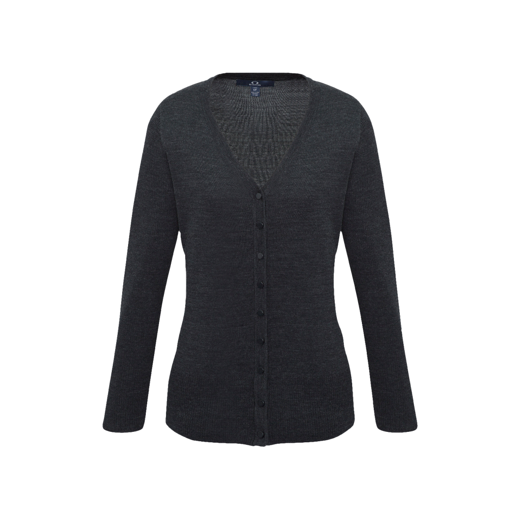 Biz Collection Women's Milano Cardigan - Charcoal - Knitwear