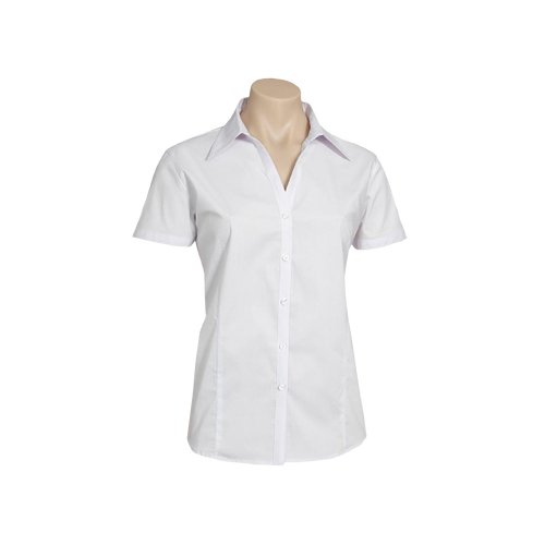 Biz Collection Women's Metro Short Sleeve Shirt - White - Shirts