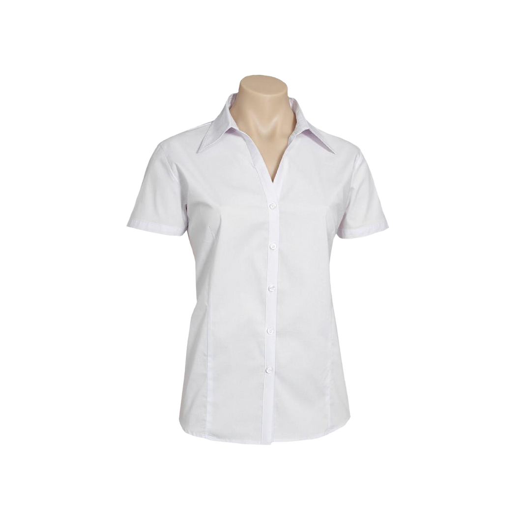 Biz Collection Women's Metro Short Sleeve Shirt - White - Shirts