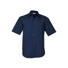 Load image into Gallery viewer, Biz Collection Women&#39;s Metro Short Sleeve Shirt - Navy - Shirts
