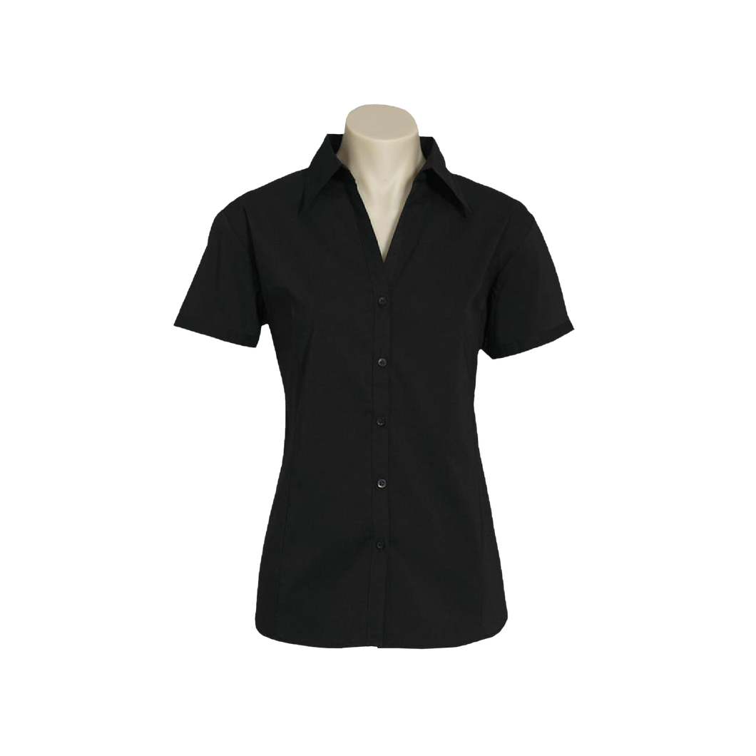 Biz Collection Women's Metro Short Sleeve Shirt - Black - Shirts