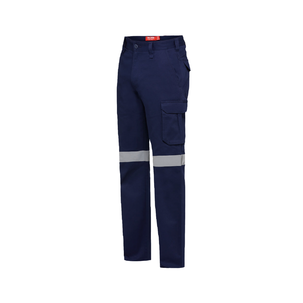 Hard Yakka Men's Foundations Drill Cargo Pants with Tape - Navy - Pants