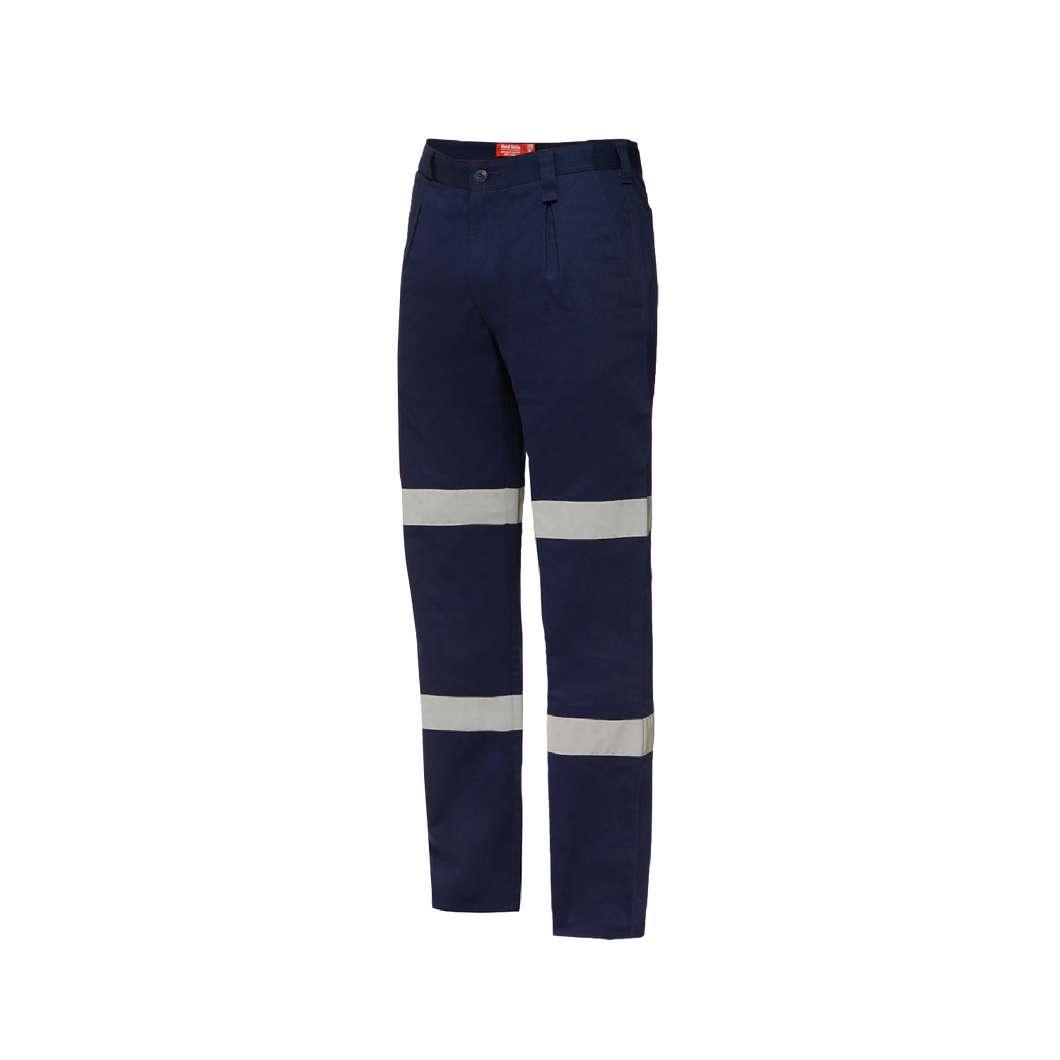 Hard Yakka Men's Foundations Drill Pants with Double Hoop Tape - Navy - Pants