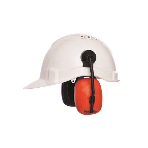 Pro Choice Unisex Viper Hard Hat Earmffs Class 5 - 26DB - White/Orange - Hearing Protection