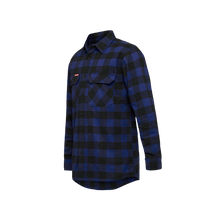 Load image into Gallery viewer, Hard Yakka Men&#39;s Foundations Check Flannel Long Sleeve Shirt - Check/Blue - Shirts
