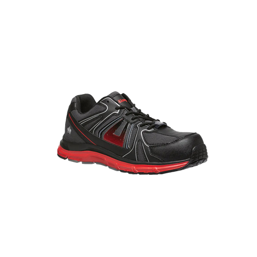 KingGee Men's Comptec G43 Sport Safety Jogger - Black/Red - Safety Footwear