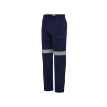 Load image into Gallery viewer, Hard Yakka Men&#39;s Cargo Drill Pants Taped - Navy - Pants
