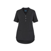 Load image into Gallery viewer, NNT Women&#39;s Polylin Short Sleeve Tunic - Navy - Tunics
