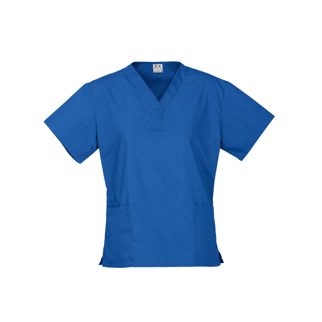 Biz Collection Women's Classic Scrubs Top - Royal - Scrubs