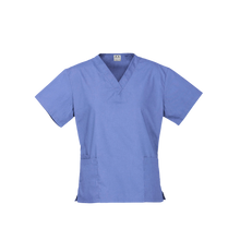 Load image into Gallery viewer, Biz Collection Women's Classic Scrubs Top - Mid Blue - Scrubs
