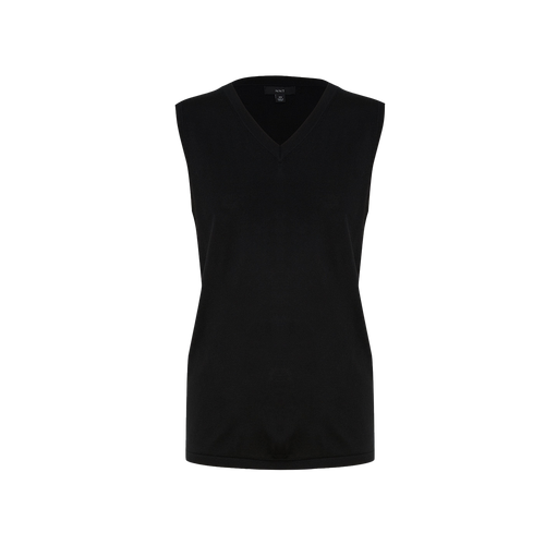 NNT Women's Acrylic Vest - Black - Knitwear