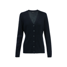 Load image into Gallery viewer, NNT Women&#39;s Acrylic Button Front Cardigan - Navy - Knitwear
