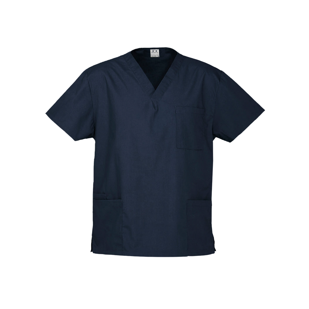 Biz Collection Unisex Classic Scrubs Top - Navy - Scrubs