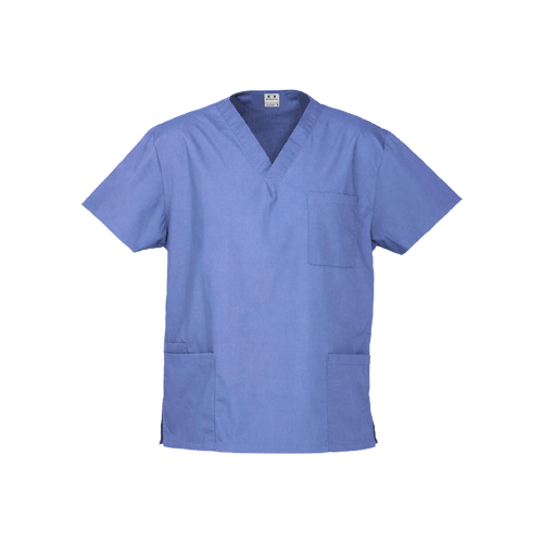 Biz Collection Unisex Classic Scrubs Top - Mid Blue - Scrubs