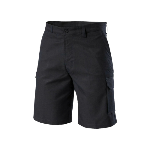 Hard Yakka Men's Foundations Permanent Press Cargo Shorts with Bionic & Supercrease Finish - Midnight - Shorts