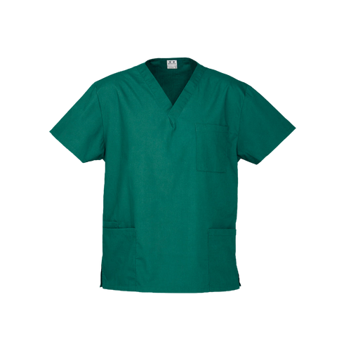 Biz Collection Unisex Classic Scrubs Top - Hunter Green - Scrubs