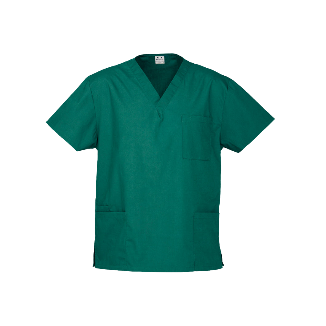 Biz Collection Unisex Classic Scrubs Top - Hunter Green - Scrubs