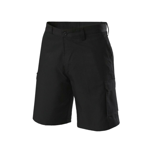 Hard Yakka Men's Foundations Permanent Press Cargo Shorts with Bionic & Supercrease Finish - Black - Shorts