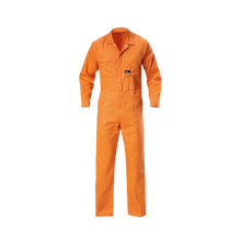 Load image into Gallery viewer, Hard Yakka Men&#39;s Foundations Lightweight Cotton Drill Coverall - Safety Orange - Overalls
