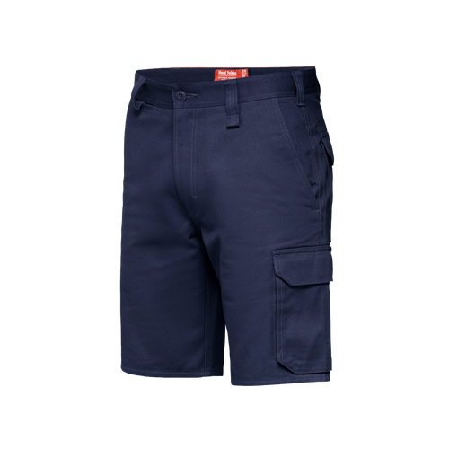 Hard Yakka Men's Foundations Drill Cargo Shorts - Navy - Shorts