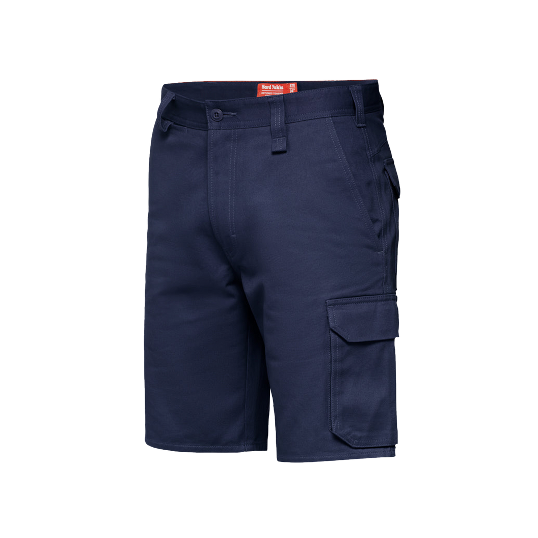 Hard Yakka Men's Foundations Drill Cargo Shorts - Navy - Shorts