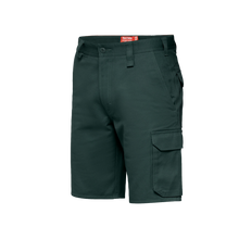 Load image into Gallery viewer, Hard Yakka Men&#39;s Foundations Drill Cargo Shorts - Green - Shorts
