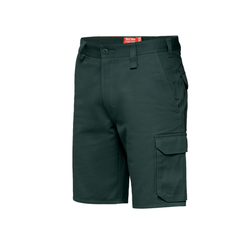 Hard Yakka Men's Foundations Drill Cargo Shorts - Green - Shorts