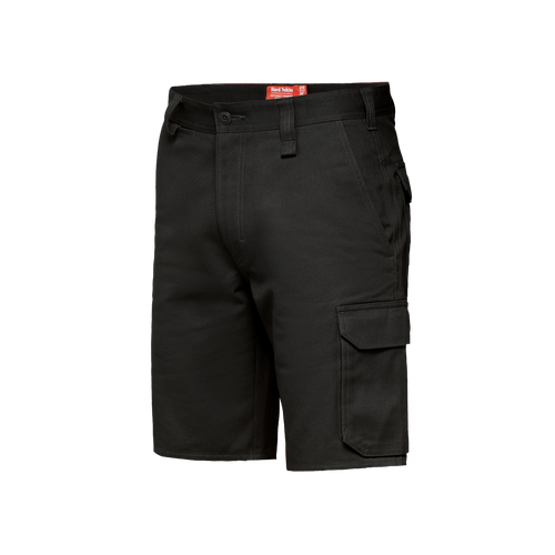 Hard Yakka Men's Foundations Drill Cargo Shorts - Black - Shorts