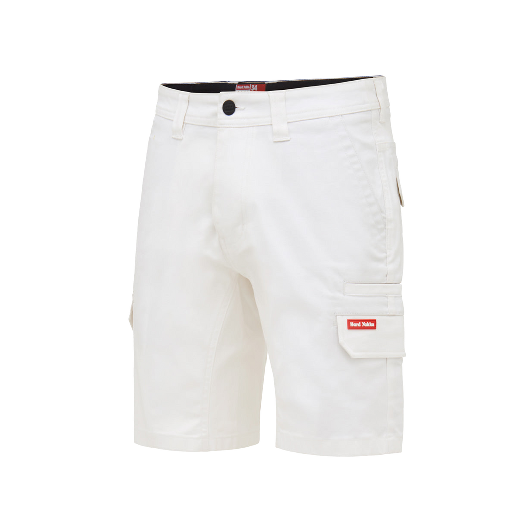 Hard Yakka Men's 3056 Canvas Shorts - White - Shorts