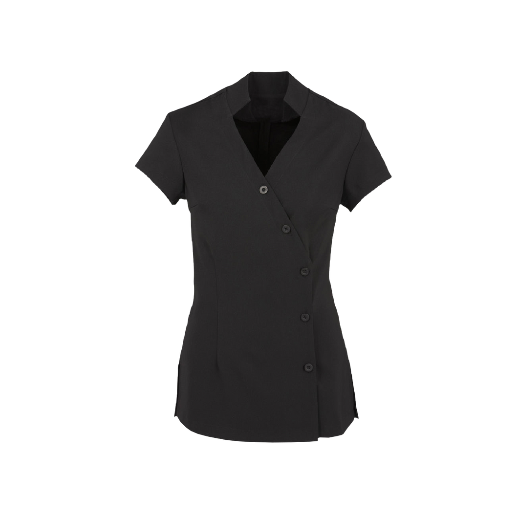 Biz Collection Women's Zen Crossover Tunic - Black - Tunics