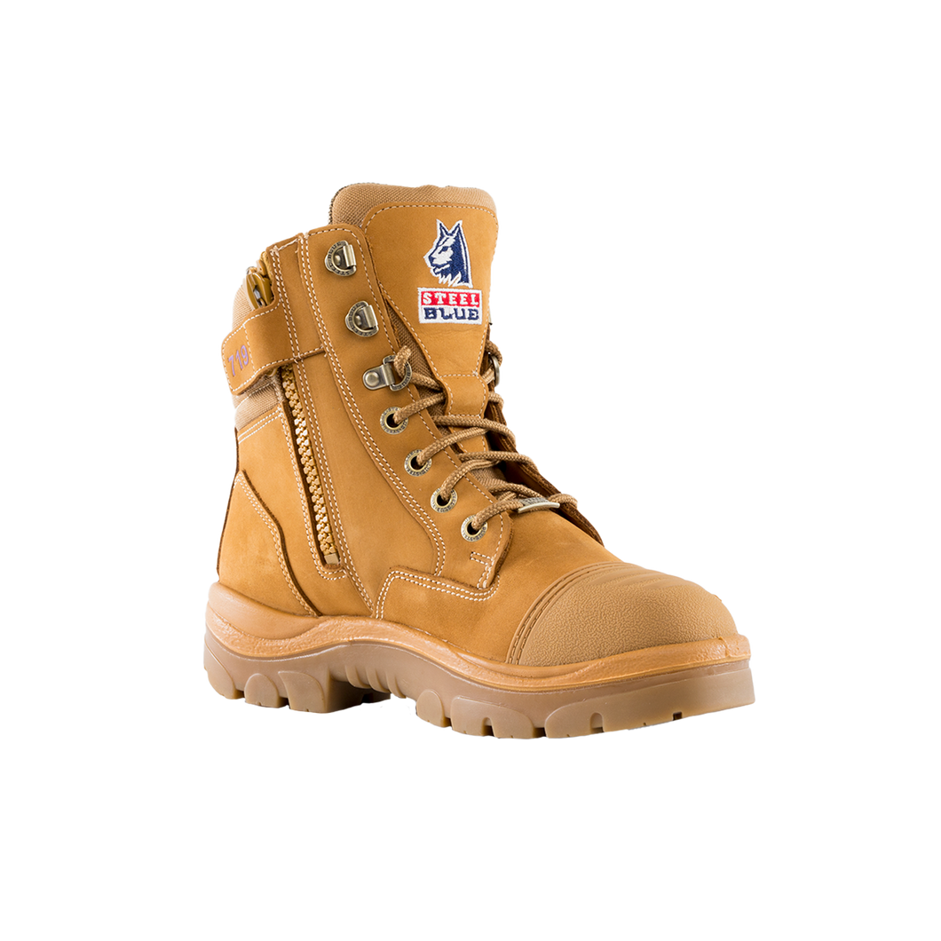 Steel Blue Women's Southern Cross Zip Ladies: Scuff Cap - Wheat - Safety Footwear