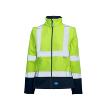 Load image into Gallery viewer, Rainbird Carrol Womens Softshell Jacket Women&#39;s - Yellow/Navy - Jackets
