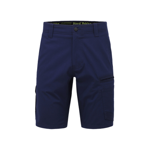 Hard Yakka Men's Raptor Active Mid-Short - Navy - Shorts