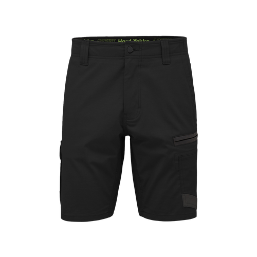 Hard Yakka Men's Raptor Active Mid-Short - Black - Shorts