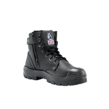 Load image into Gallery viewer, Steel Blue Men&#39;s Argyle Zip: TPU/Bump Cap Steel Toe Work Boots - Black - Safety Footwear
