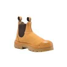 Load image into Gallery viewer, Steel Blue Men&#39;s Hobart: TPU/Bump Cap Elastic sided Work Boots- Wheat - Safety Footwear
