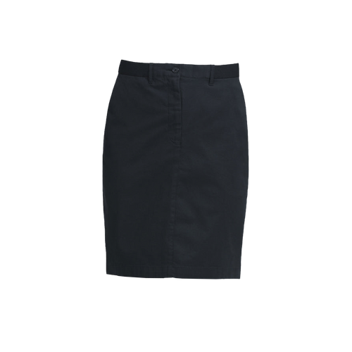 NNT Women's Stretch Cotton Chino Skirt - Black - Skirts/Dresses