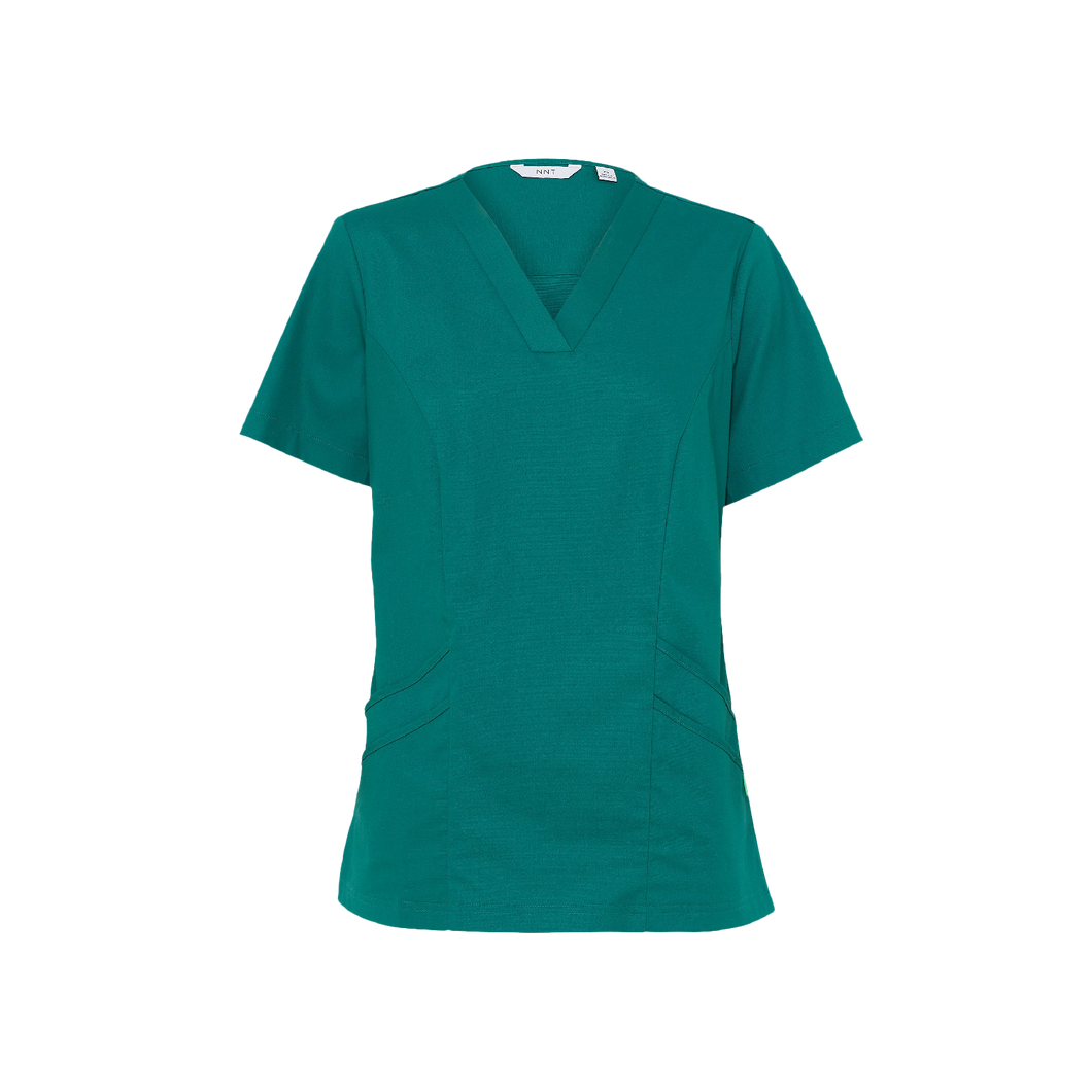 NNT Women's Next-Gen Antibacterial Active Florence Scrub Top - Hunter Green - Scrubs