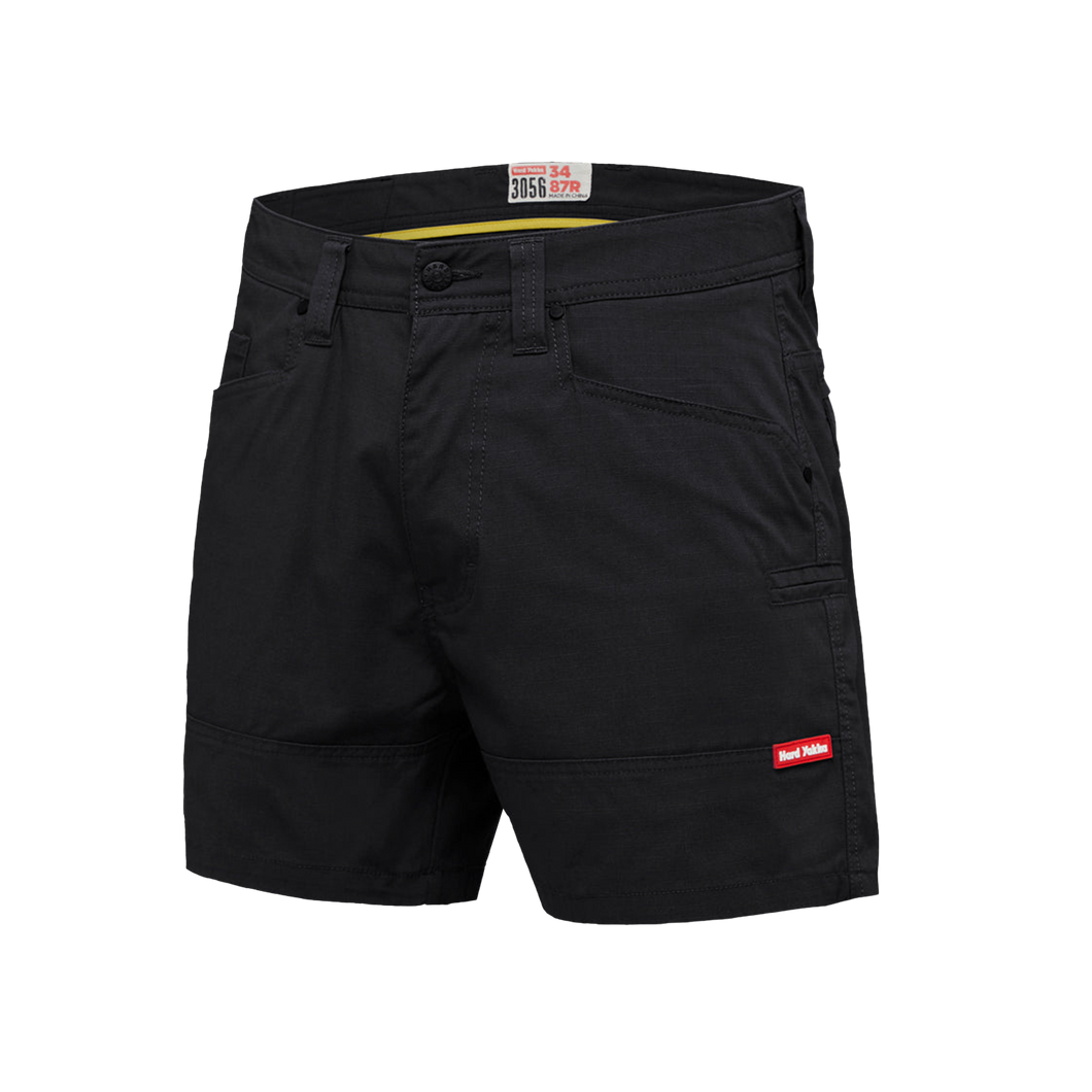 Hard Yakka Men's 3056 Ripstop Short - Black - Shorts