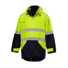 Load image into Gallery viewer, KingGee Men&#39;s 4 in 1 Waterproof Wet Weather Jacket - Yellow/Navy - Jackets
