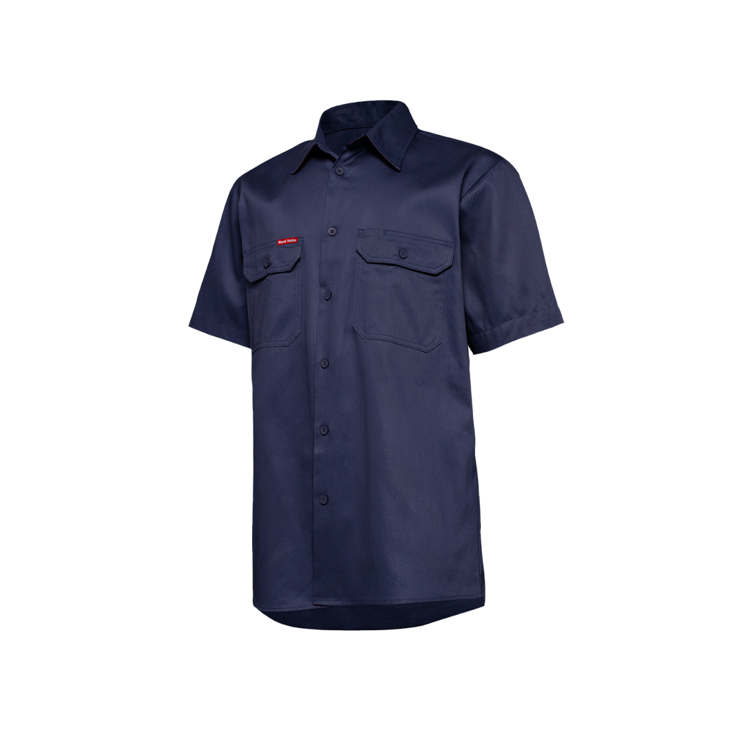 Hard Yakka Men's CORE Short Sleeve Lightweight VENTED SHIRT - Navy - Shirts