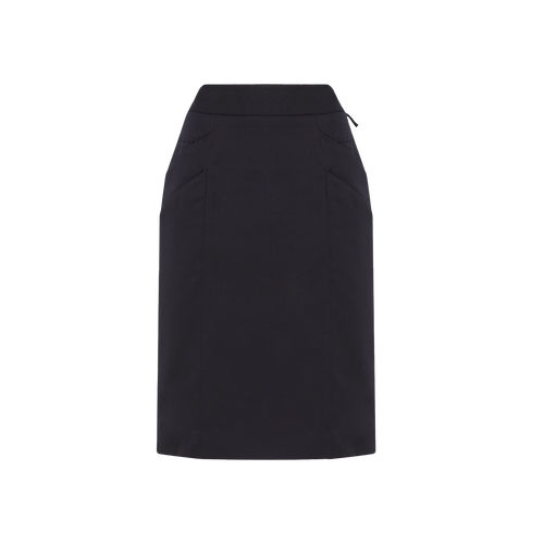 NNT Women's Poly Viscose Gaberdine Health Tech Skirt - Ink Navy - Skirts/Dresses