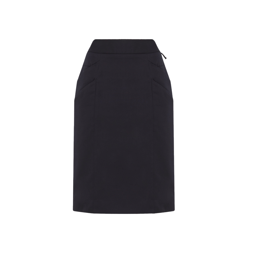 NNT Women's Poly Viscose Gaberdine Health Tech Skirt - Ink Navy - Skirts/Dresses