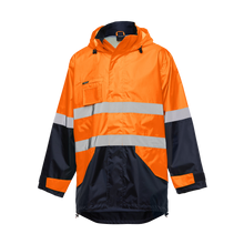 Load image into Gallery viewer, KingGee Men&#39;s Reflective Lightweight Jacket - Orange/Navy - Jackets
