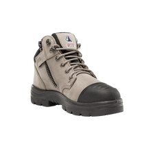 Load image into Gallery viewer, Steel Blue Men&#39;s Parkes Zip Scuff Cap Ankle Work &amp; Safety Boots - Slate - Safety Footwear
