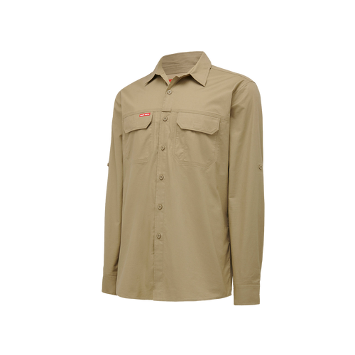 Hard Yakka Men's Flex Ripstop shirt - Khaki - Shirts