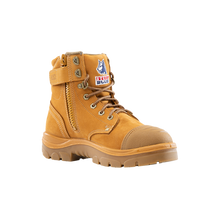 Load image into Gallery viewer, Steel Blue Men&#39;s Argyle Zip: Scuff Cap Steel Toe Work Boots - Wheat - Safety Footwear
