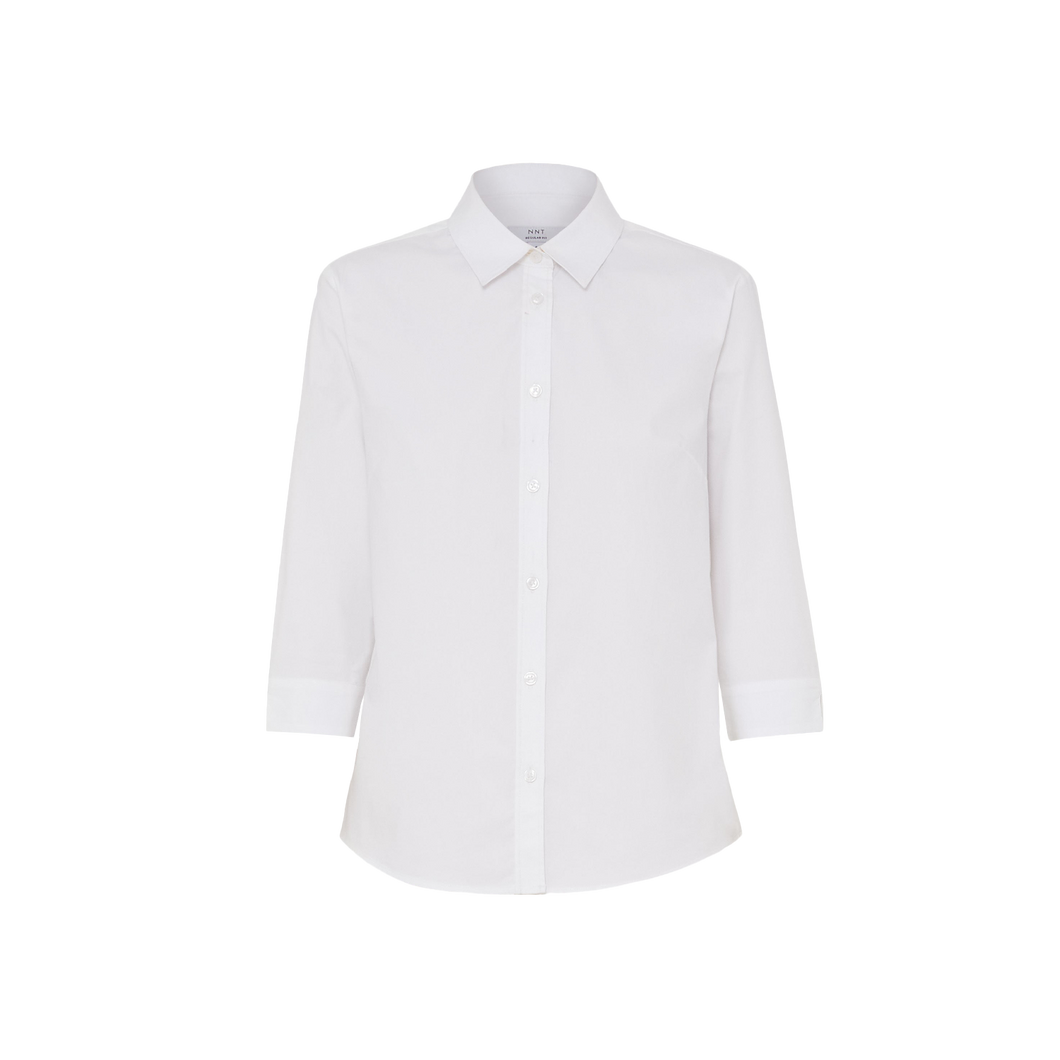 NNT Women's Avignon Stretch 3/4 Sleeve Shirt - White - Shirts