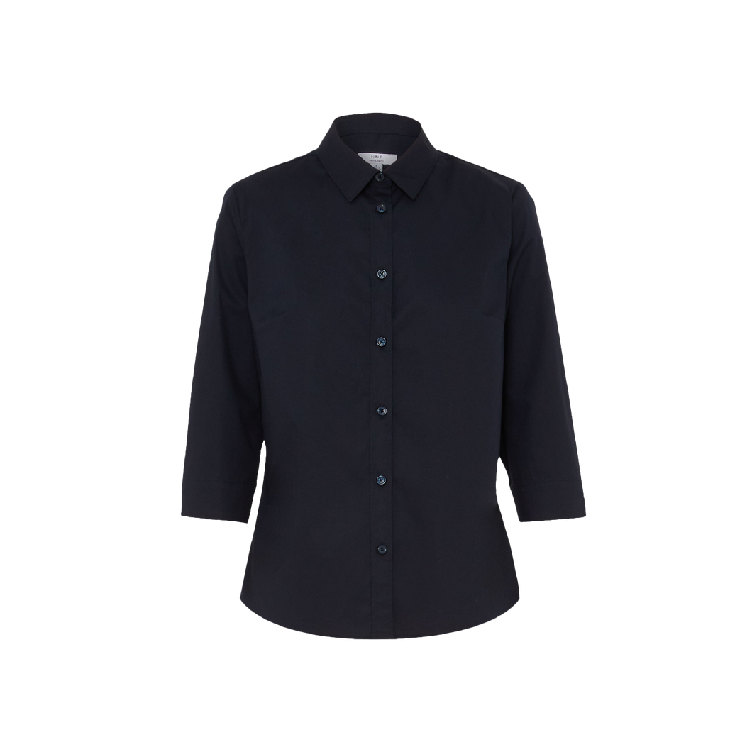 NNT Women's Avignon Stretch 3/4 Sleeve Shirt - Navy - Shirts