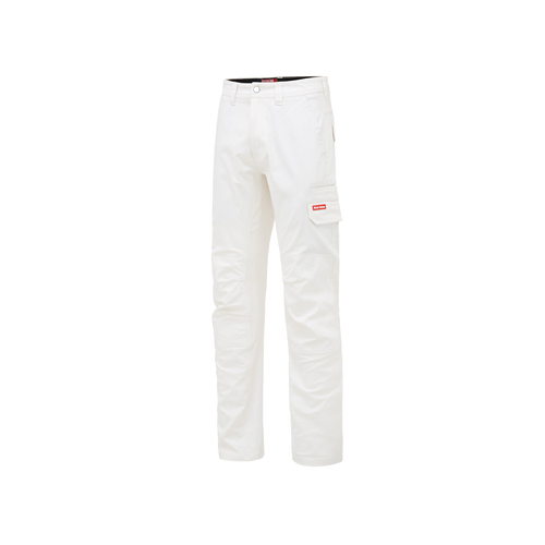 Hard Yakka Men's 3056 Stretch Canvas Cargo Pants - White - Pants